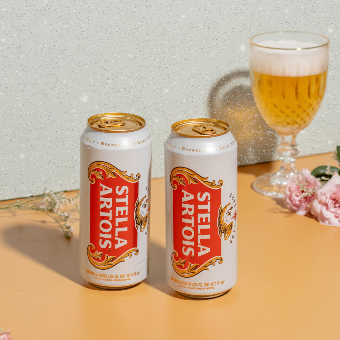 Pack Duo  Cerveza Stella Artois  en Lata 410cc